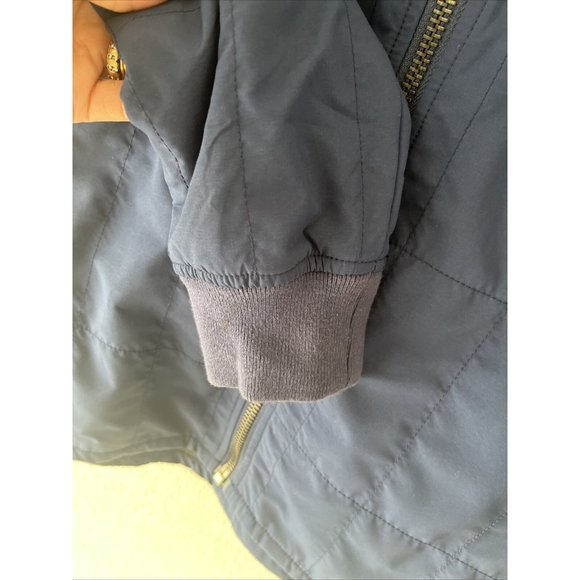 Ezekiel Navy Blue Quilted Jacket Size Medium Lined New Polyester - Picture 5 of 12